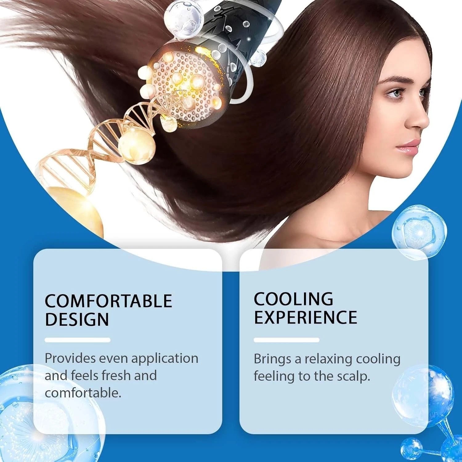 Lightweight non greasy hair serum for daily scalp care