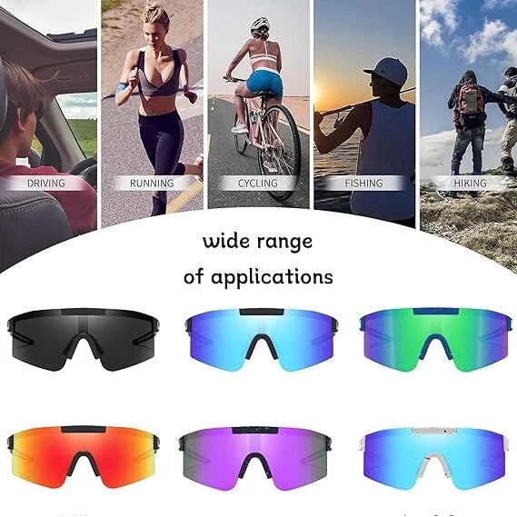 Lightweight UV400 sunglasses designed for active sports use