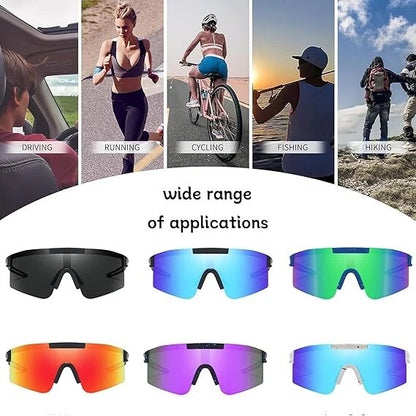 Lightweight UV400 sunglasses designed for active sports use