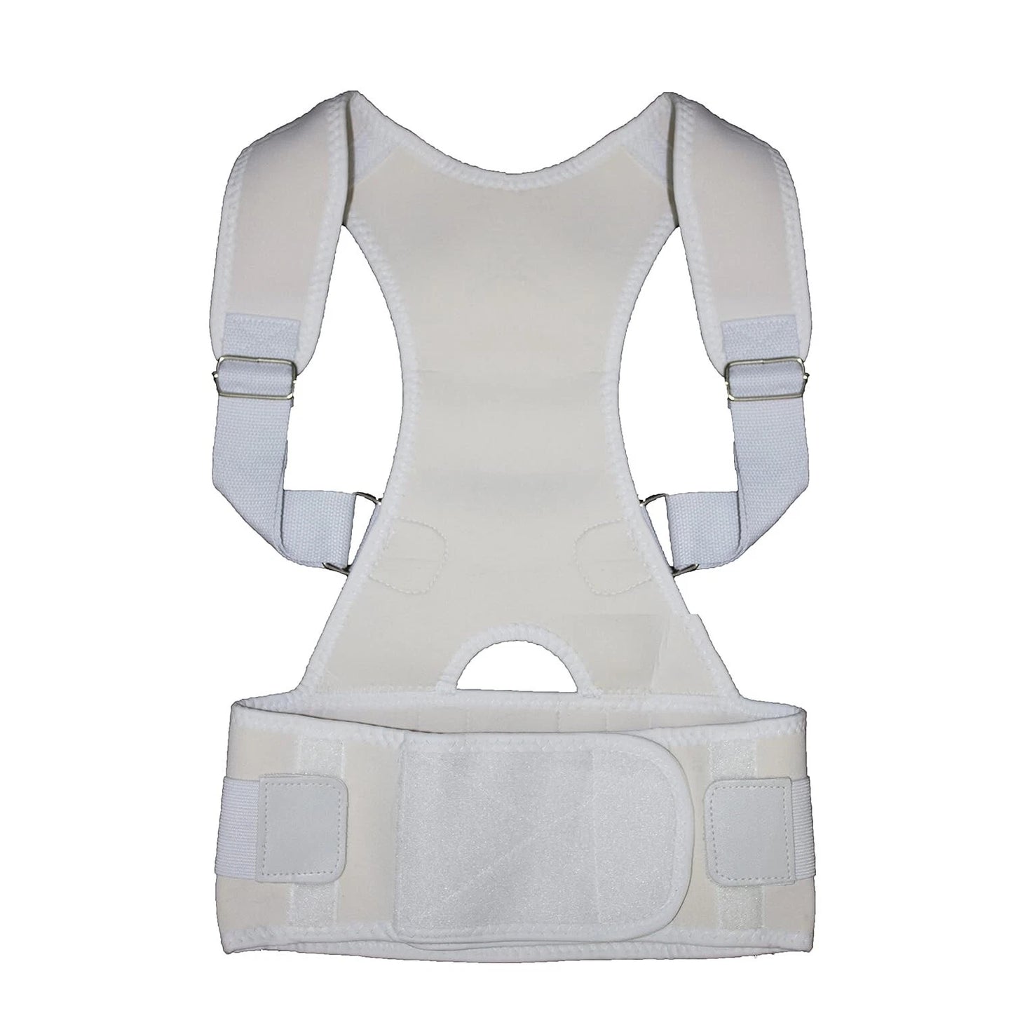 Lumbar shoulder support belt worn daily for back comfort