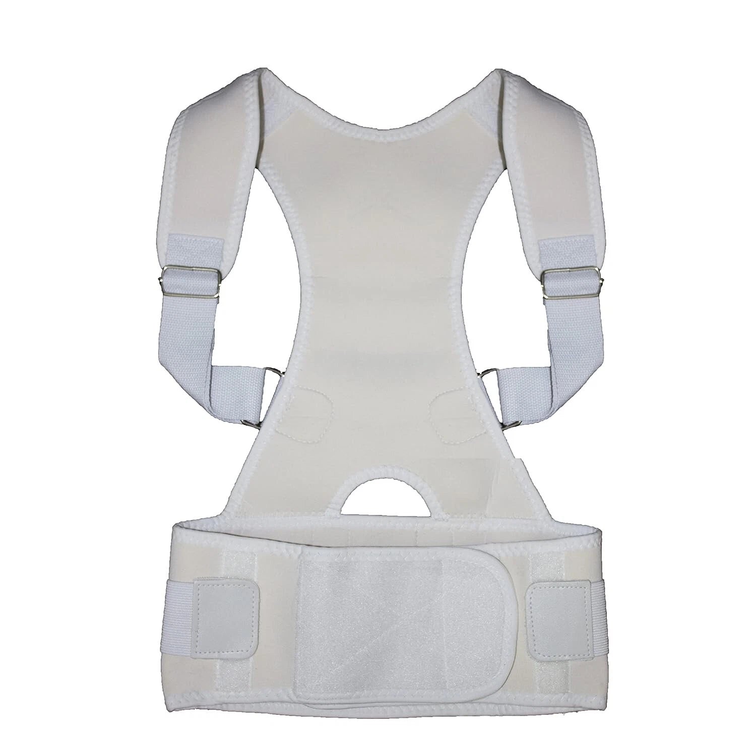 Lumbar shoulder support belt worn daily for back comfort