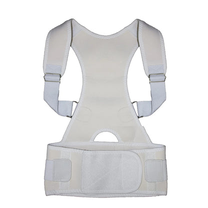Lumbar shoulder support belt worn daily for back comfort