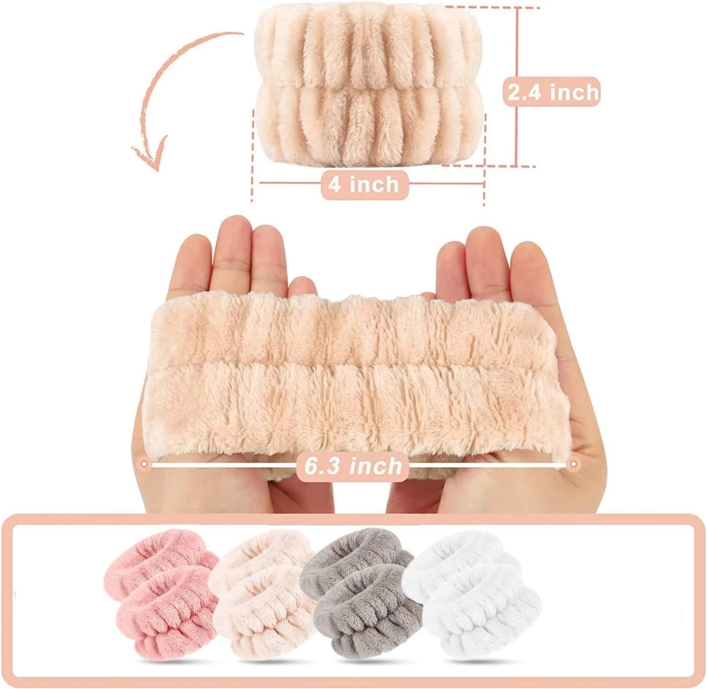 Makeup face washing wristband preventing water dripping