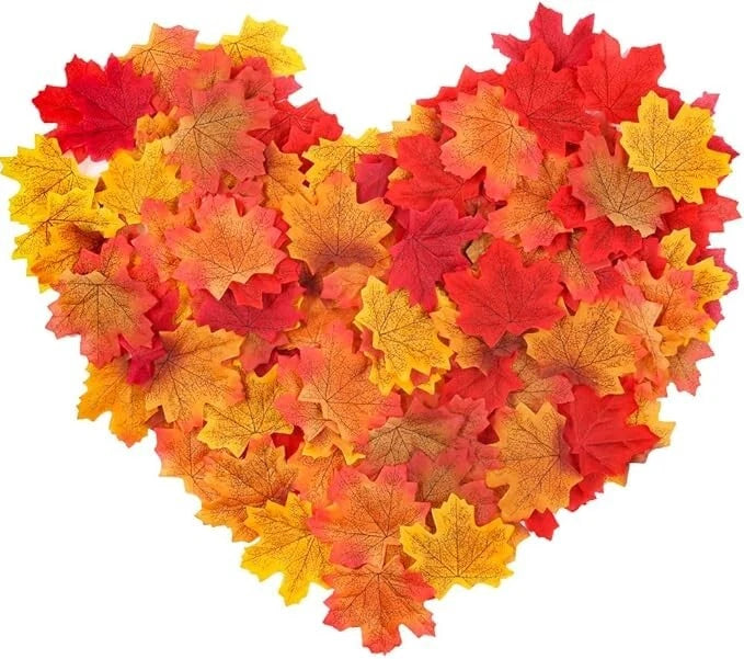 Maple leaves used for Halloween party decoration display