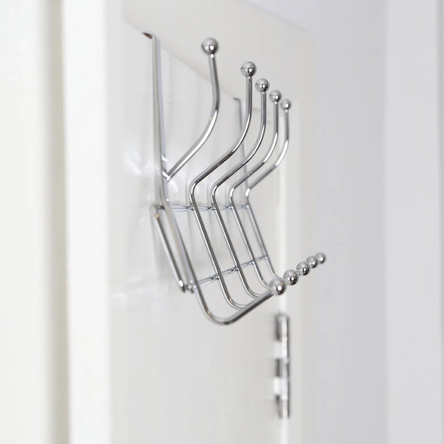 Metal chrome hooks 10 piece set detail for household use