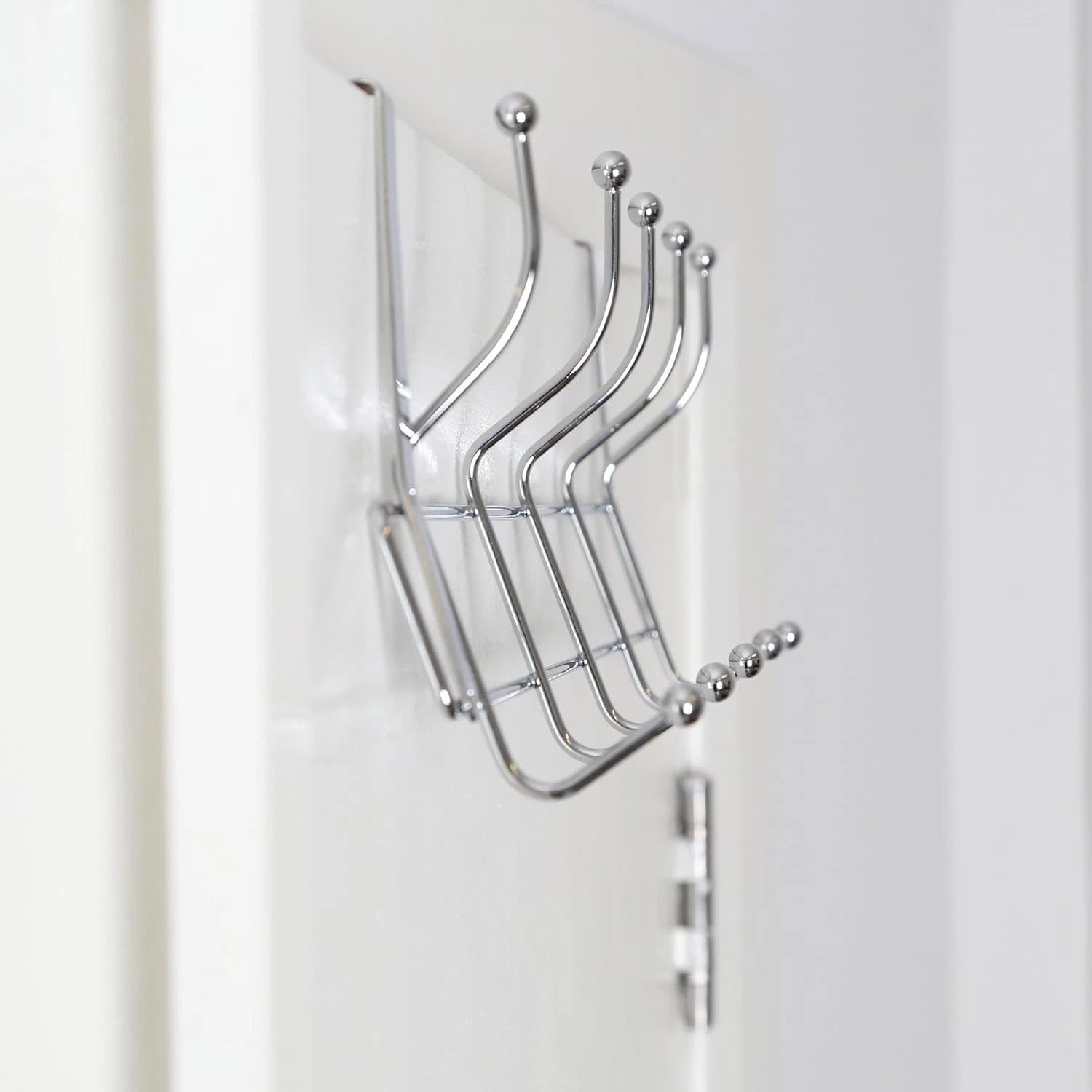 Metal chrome hooks 10 piece set detail for household use