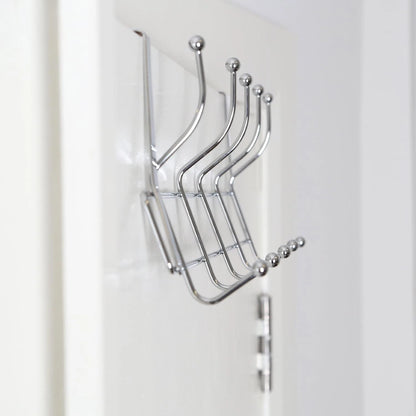 Metal chrome hooks 10 piece set detail for household use