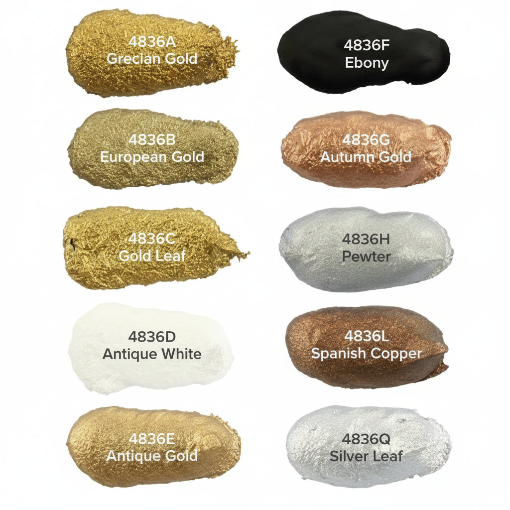 Metallic wax used for craft decoration and DIY project