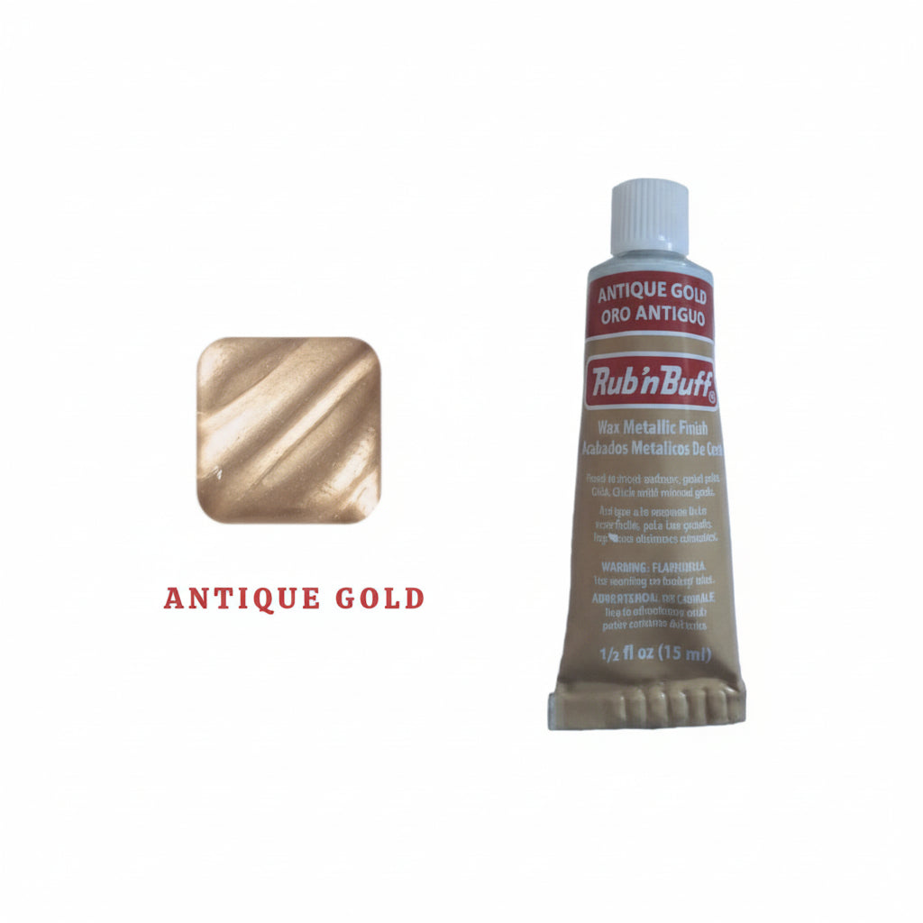 Metallic wax used in craft and DIY project