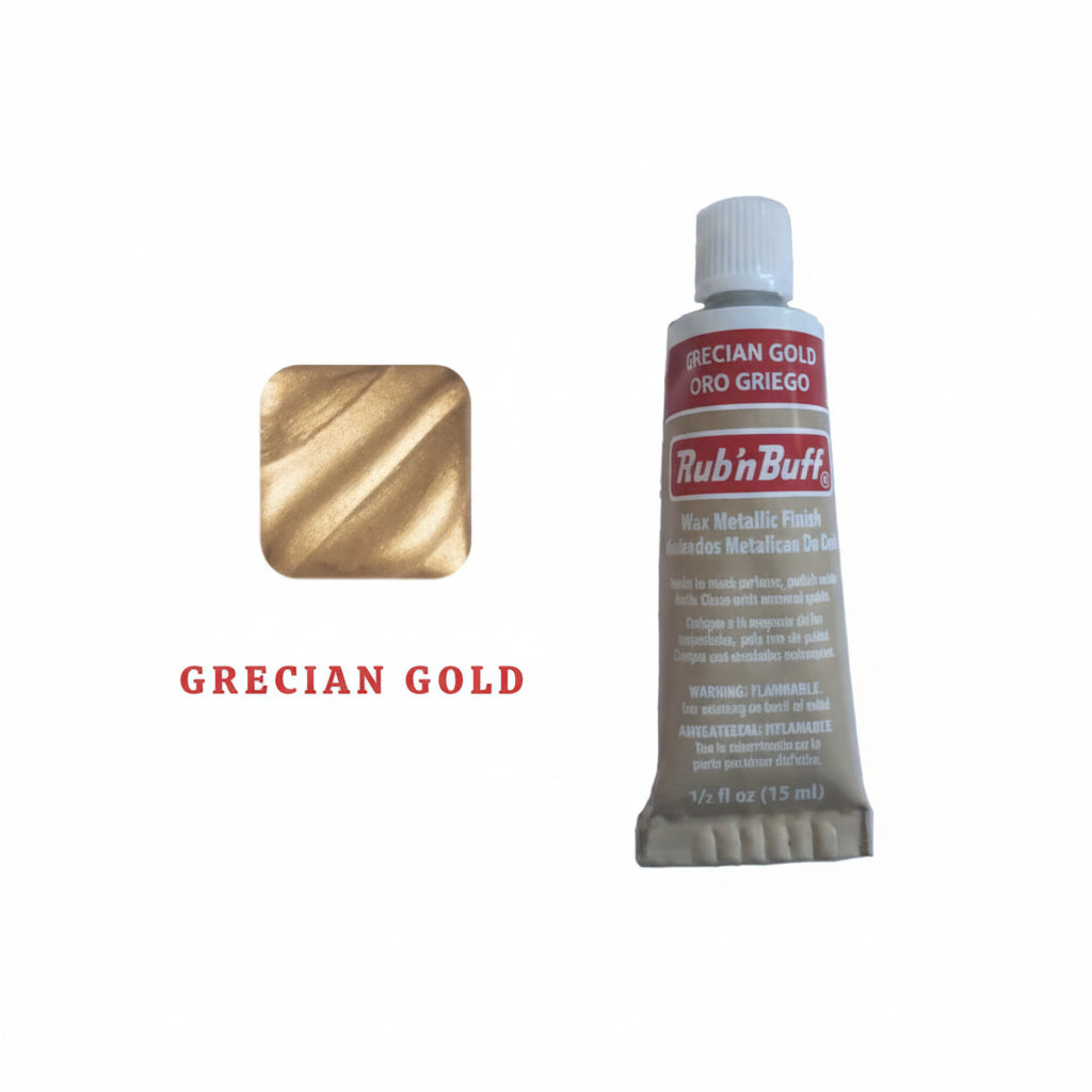 Close up of metallic wax paste texture detail