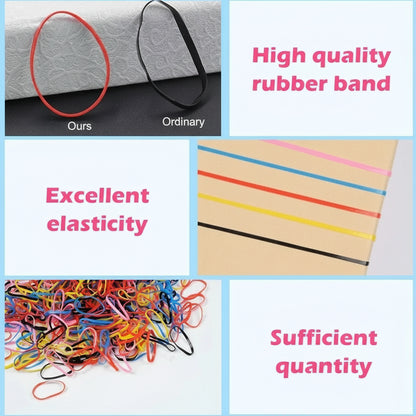 Durable mini hair bands showing strong stretch and flexibility