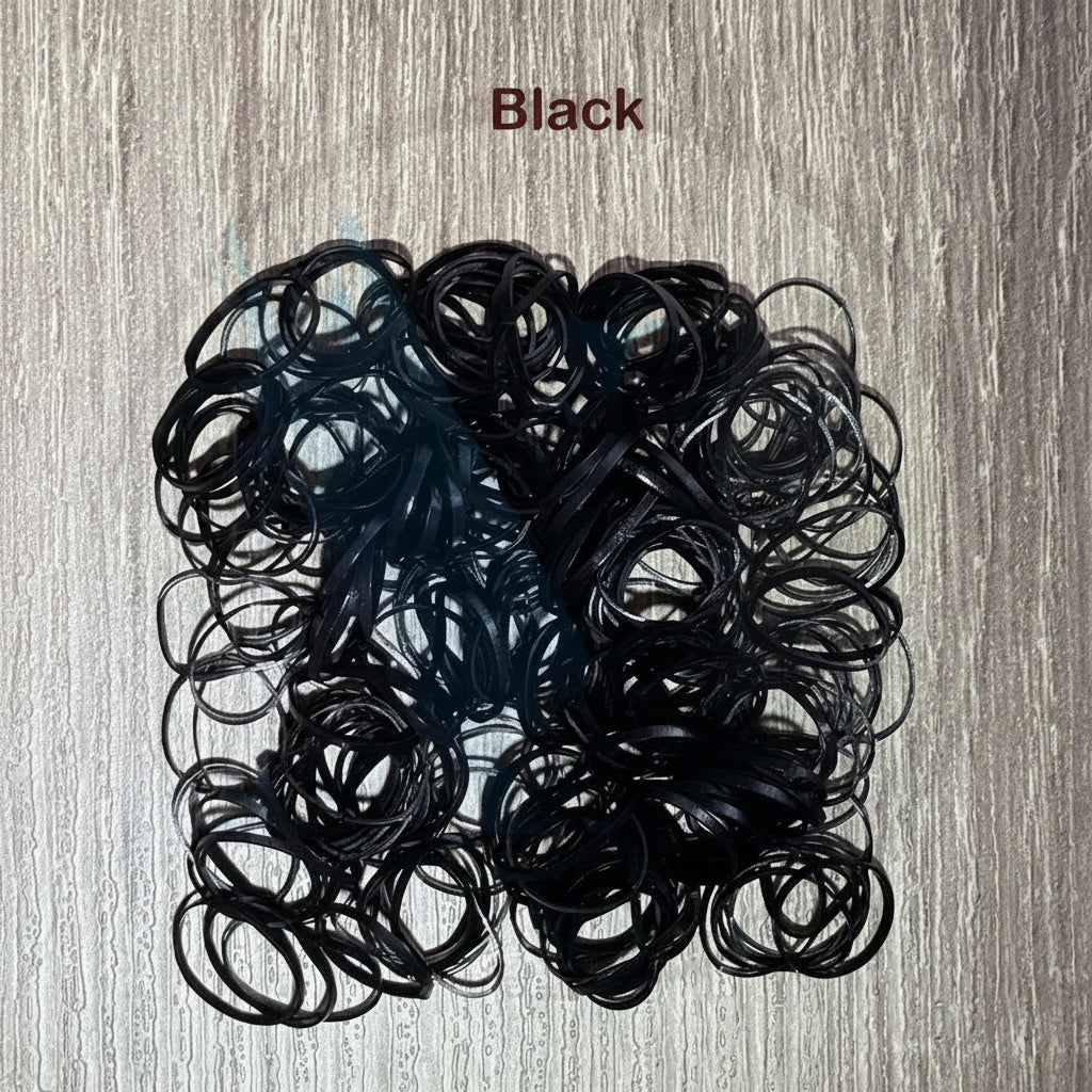 Strong stretch mini hair bands for secure hold