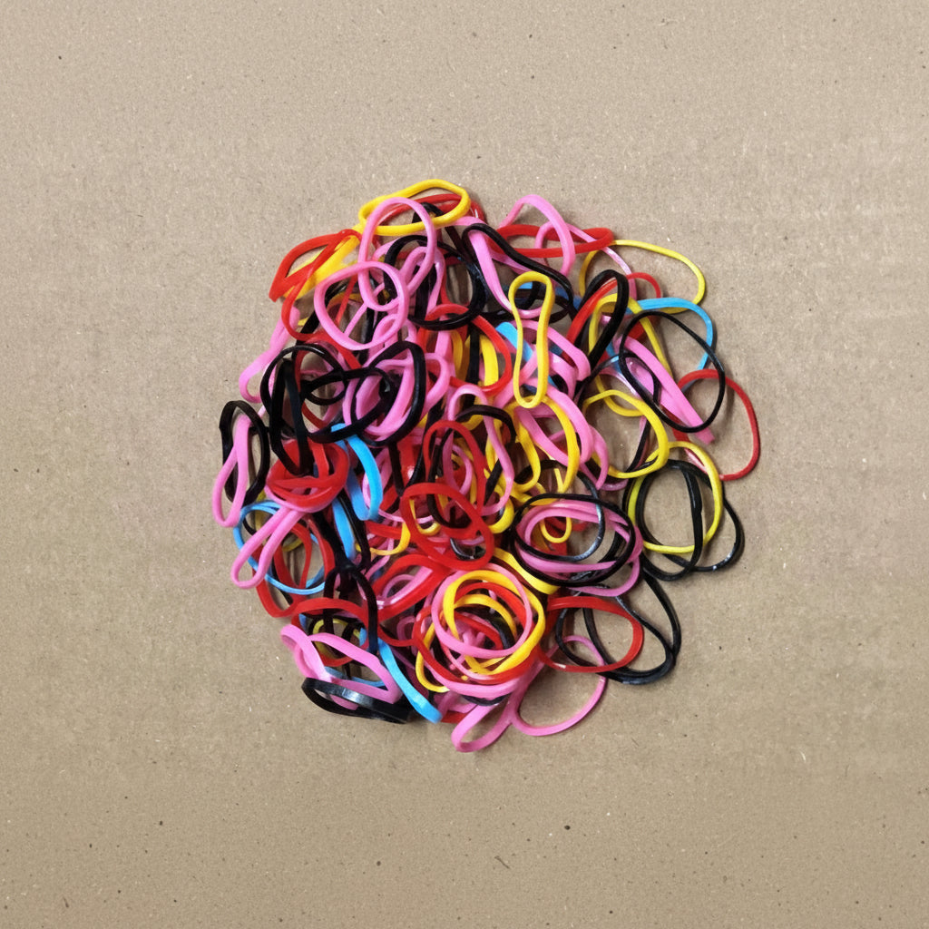 Mini hair elastics rubber bands for braiding hairstyles