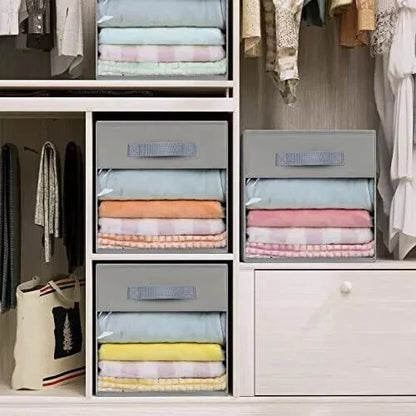 Modular cube organiser used in living room for storage