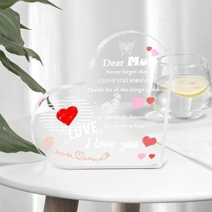 Mother’s Day heart keepsake plaque decorative display gift