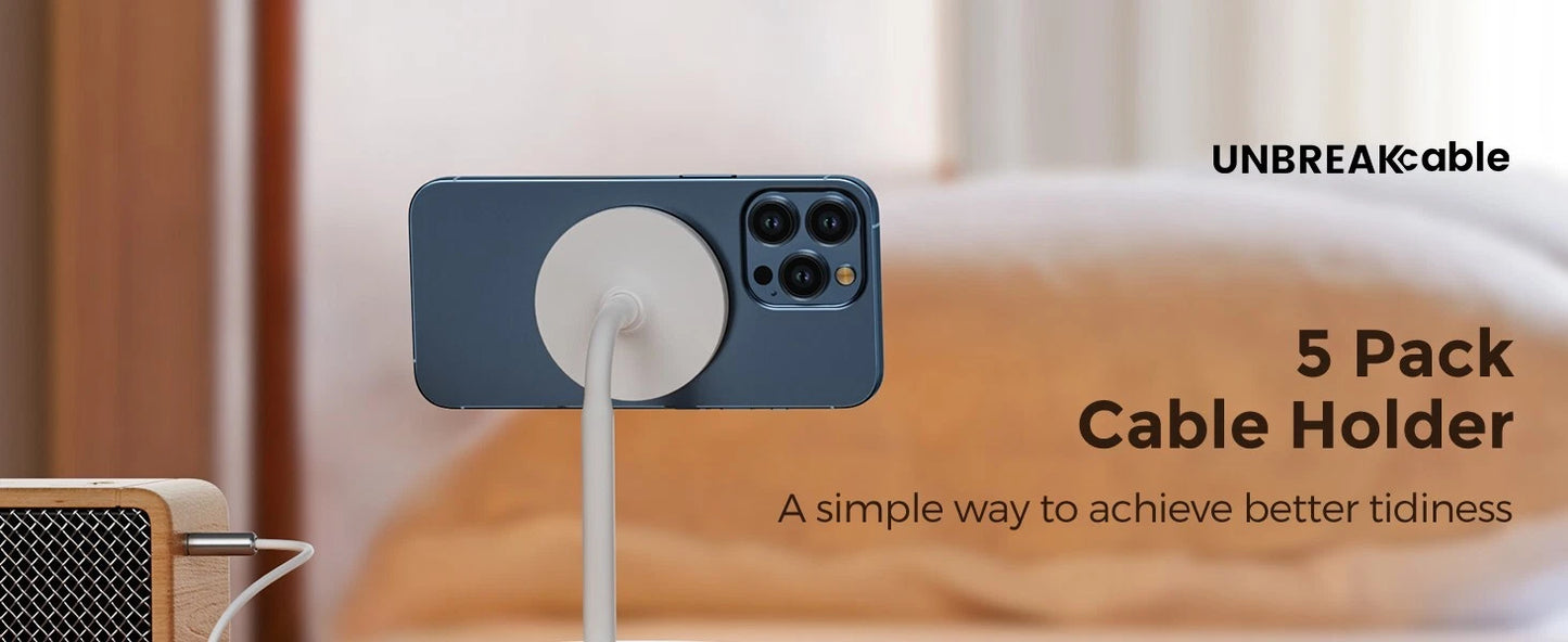 Multi cable holder clip managing multiple wires and charging cables