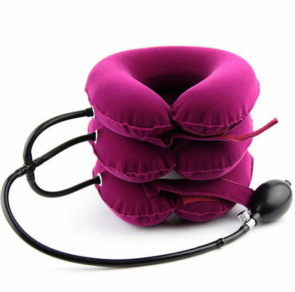 Compact and travel friendly neck traction device for daily use