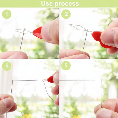 Demonstration of fast needle threading using simple threader tool