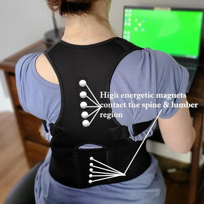 Neoprene posture corrector close up showing material detail
