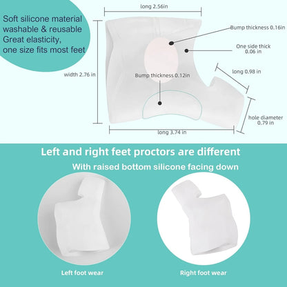 Close-up of neuroma relief gel insole design