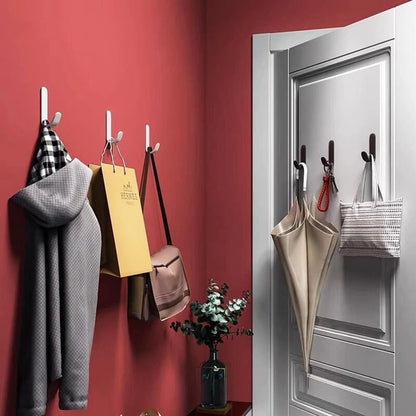 No drill adhesive hooks easy installation on wall surface