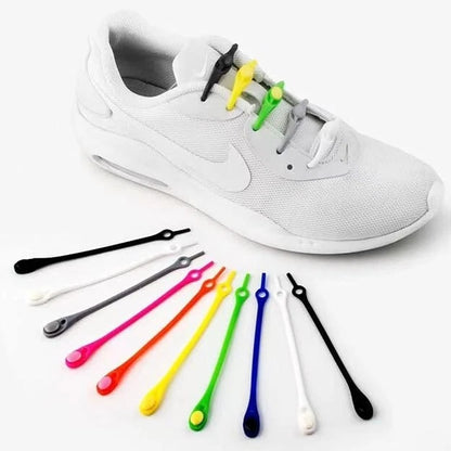 No tie elastic shoelaces for adults and kids trainers and shoes