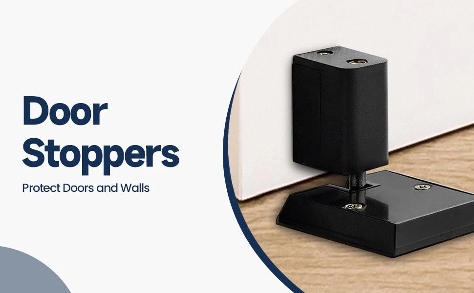 Close-up of non-slip heavy duty door stop design