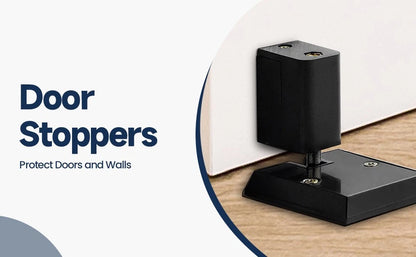 Close-up of non-slip heavy duty door stop design