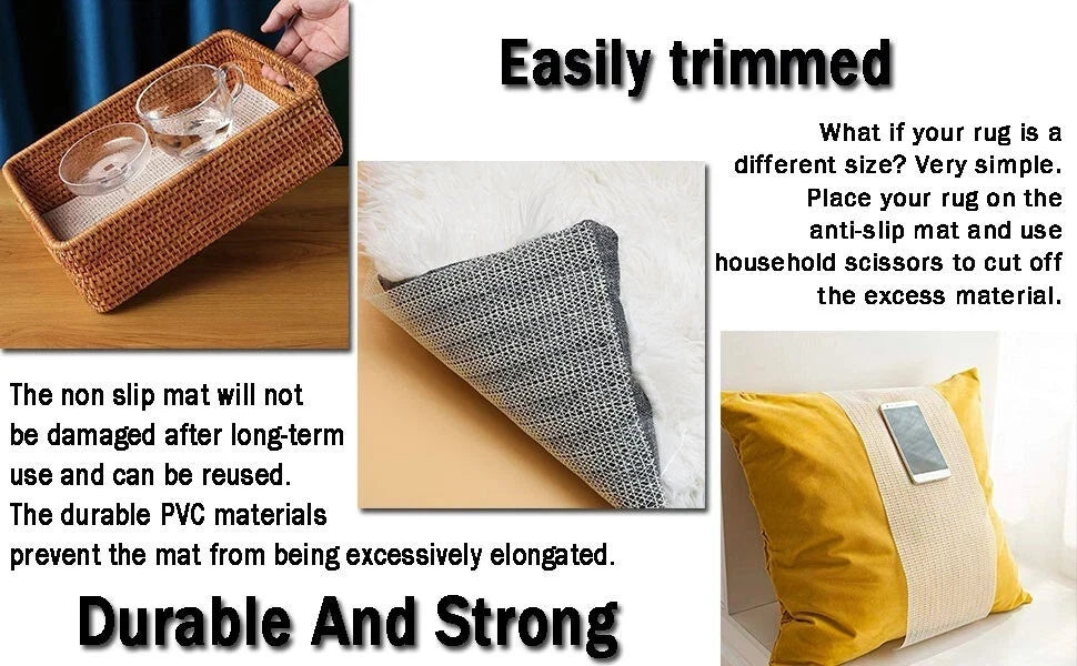 Non slip floor rug grip used for kids safe home environment