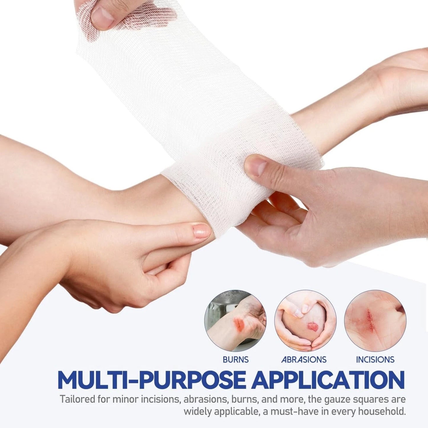 Non woven gauze swabs soft and gentle for skin contact