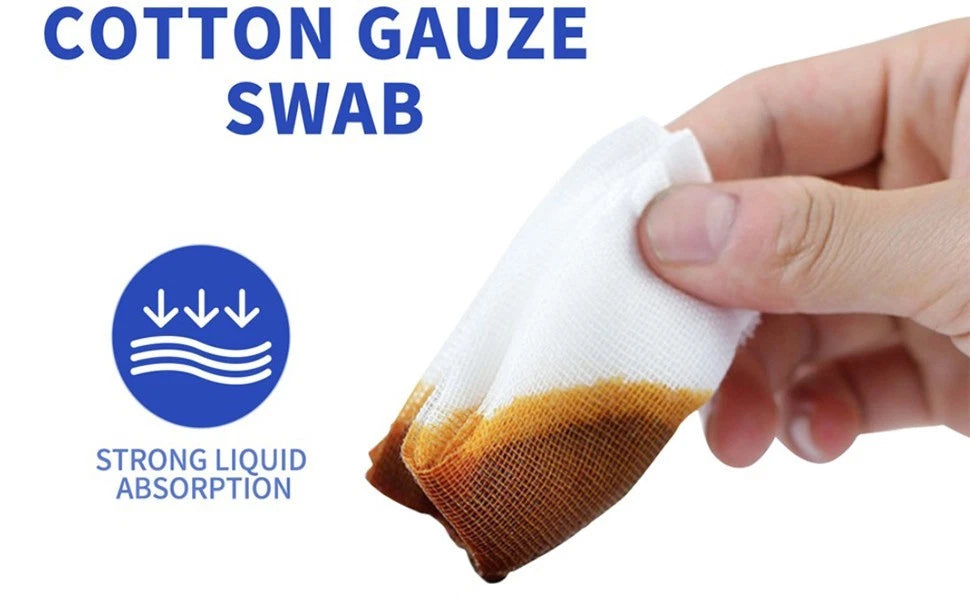 Non woven swabs used for wound cleaning