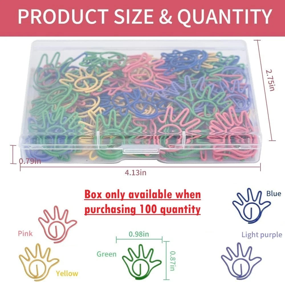 Office document organizer using metal paper clips securely