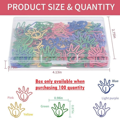 Office document organizer using metal paper clips securely