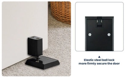 Door stopper installed in home and office doorway for protection