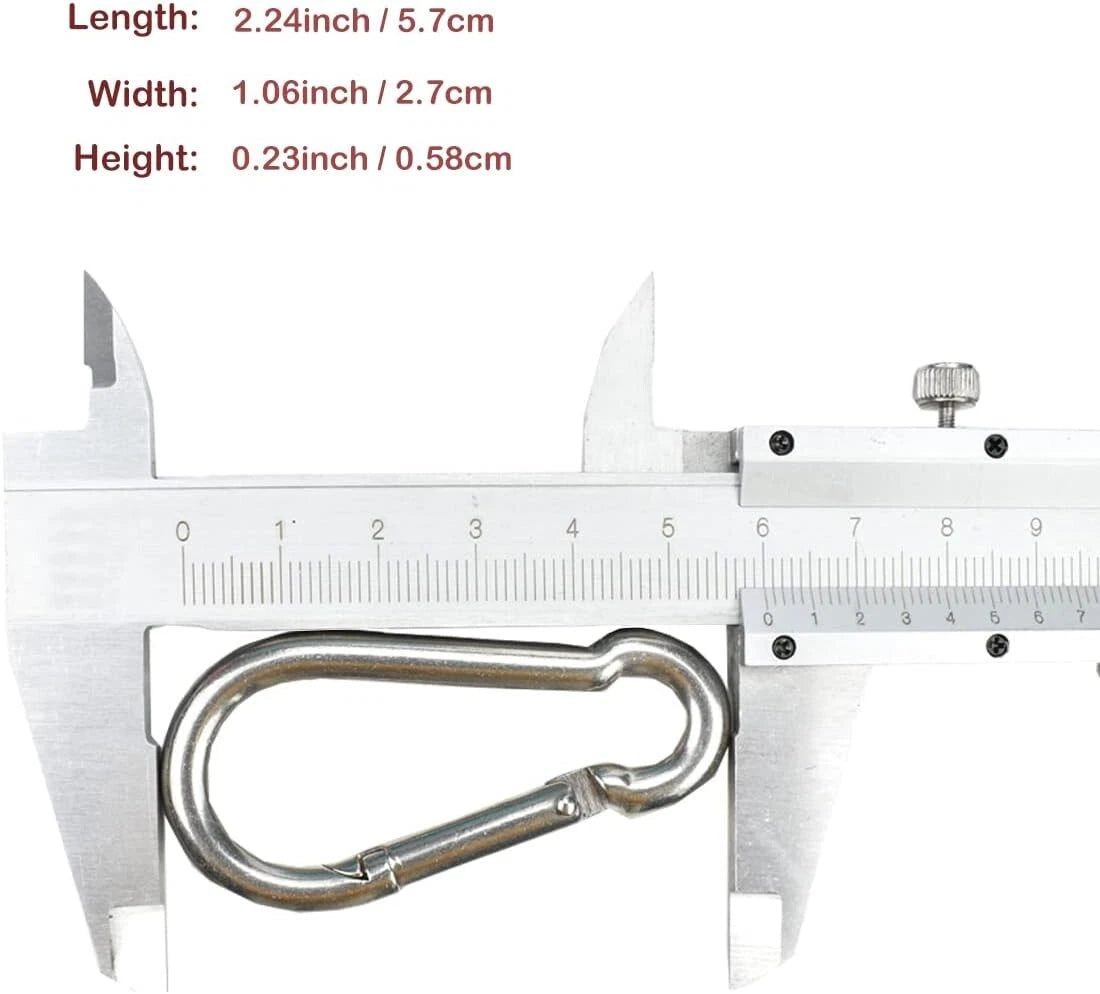 Outdoor carabiner used for camping gear attachment