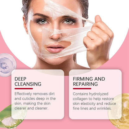Overnight peel off face mask treatment for dry and dull skin