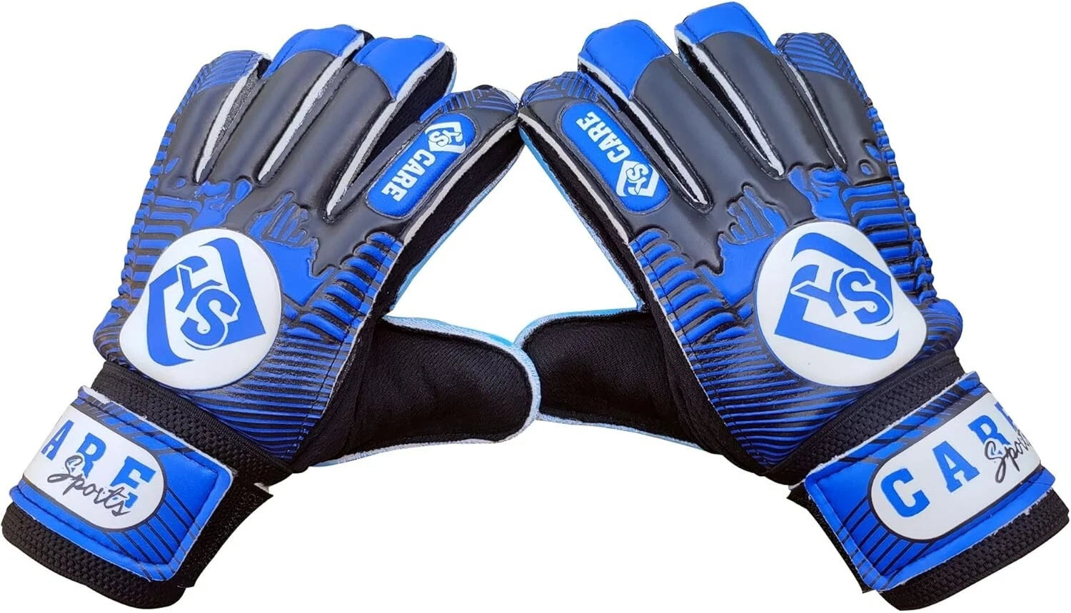 Goalkeeper gloves with padded finger protection support