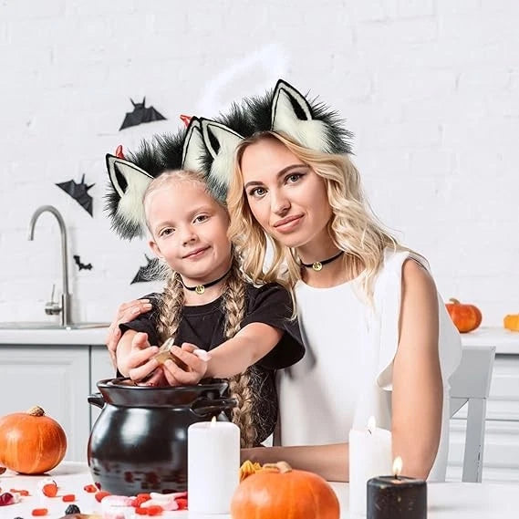 Party cat costume accessories set for themed events