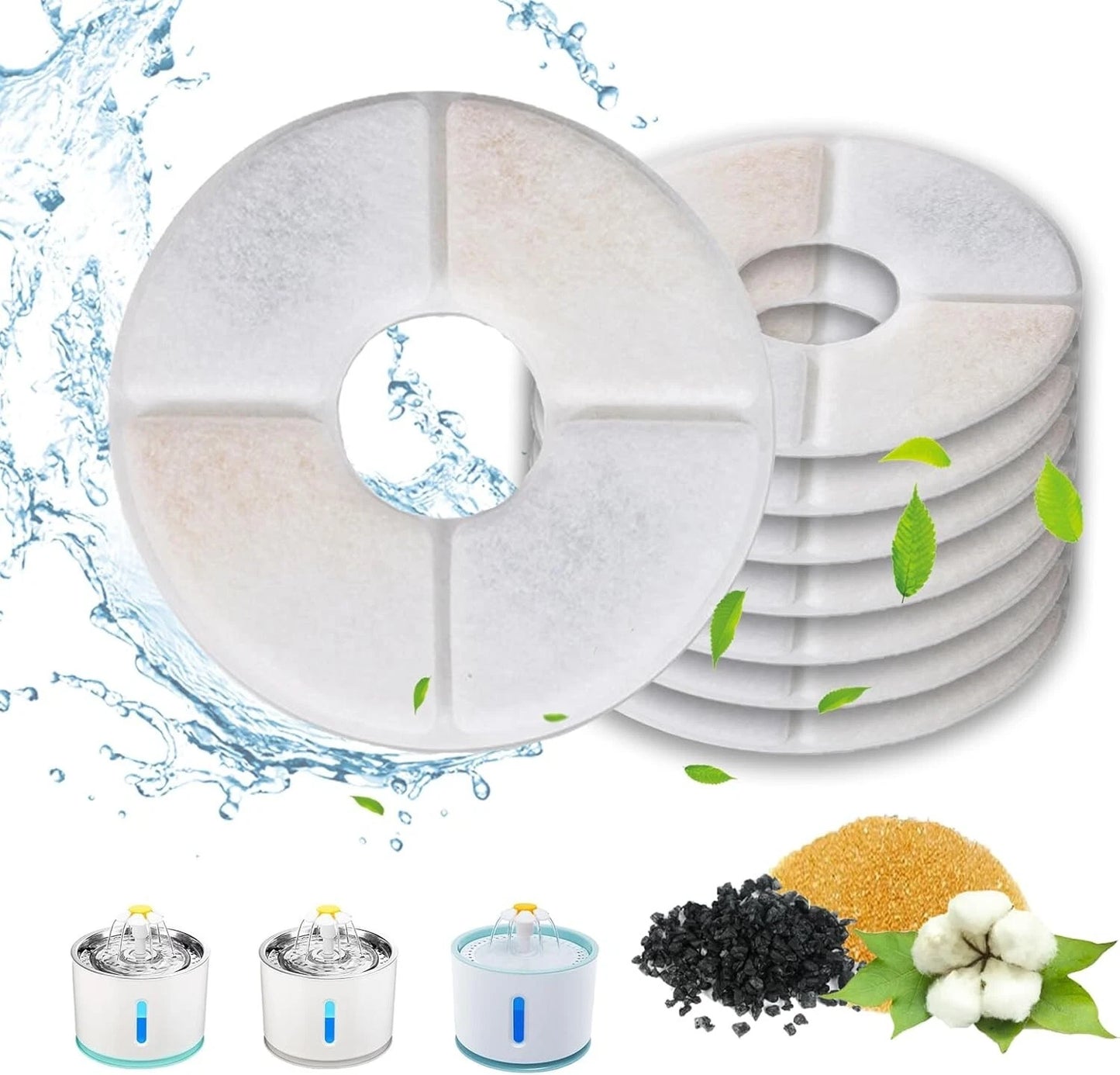 Safe non toxic material used in pet water fountain filter