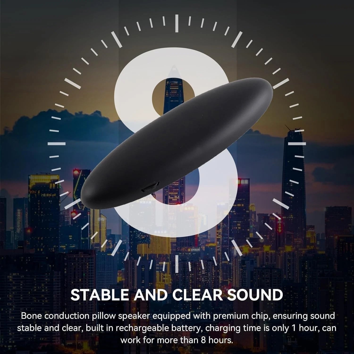 Pillow speaker used for meditation and sleep relaxation