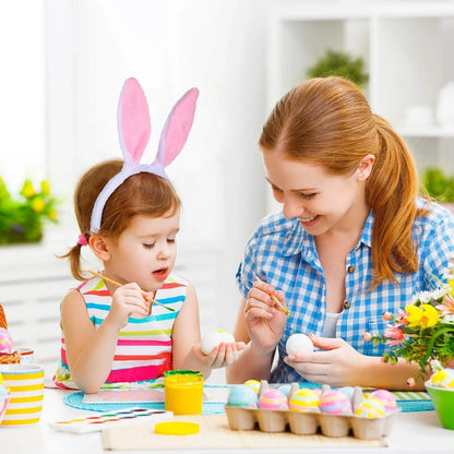 Pink white bunny ears cosplay accessory for kids and adults