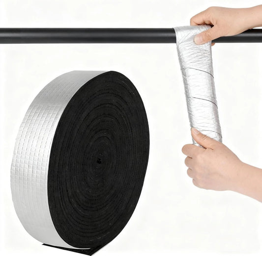 Pipe insulation foam foil tape for thermal protection and energy saving