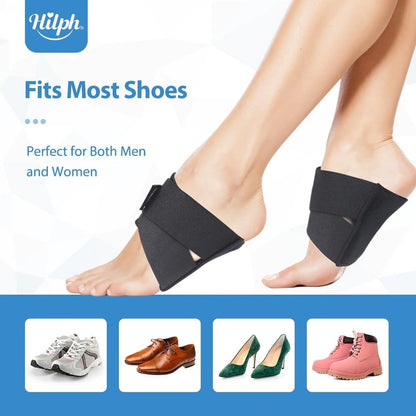 Plantar fasciitis insoles with arch support fitted inside shoes
