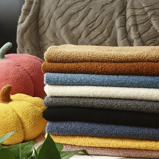 Premium plush teddy fabric showing high quality finish