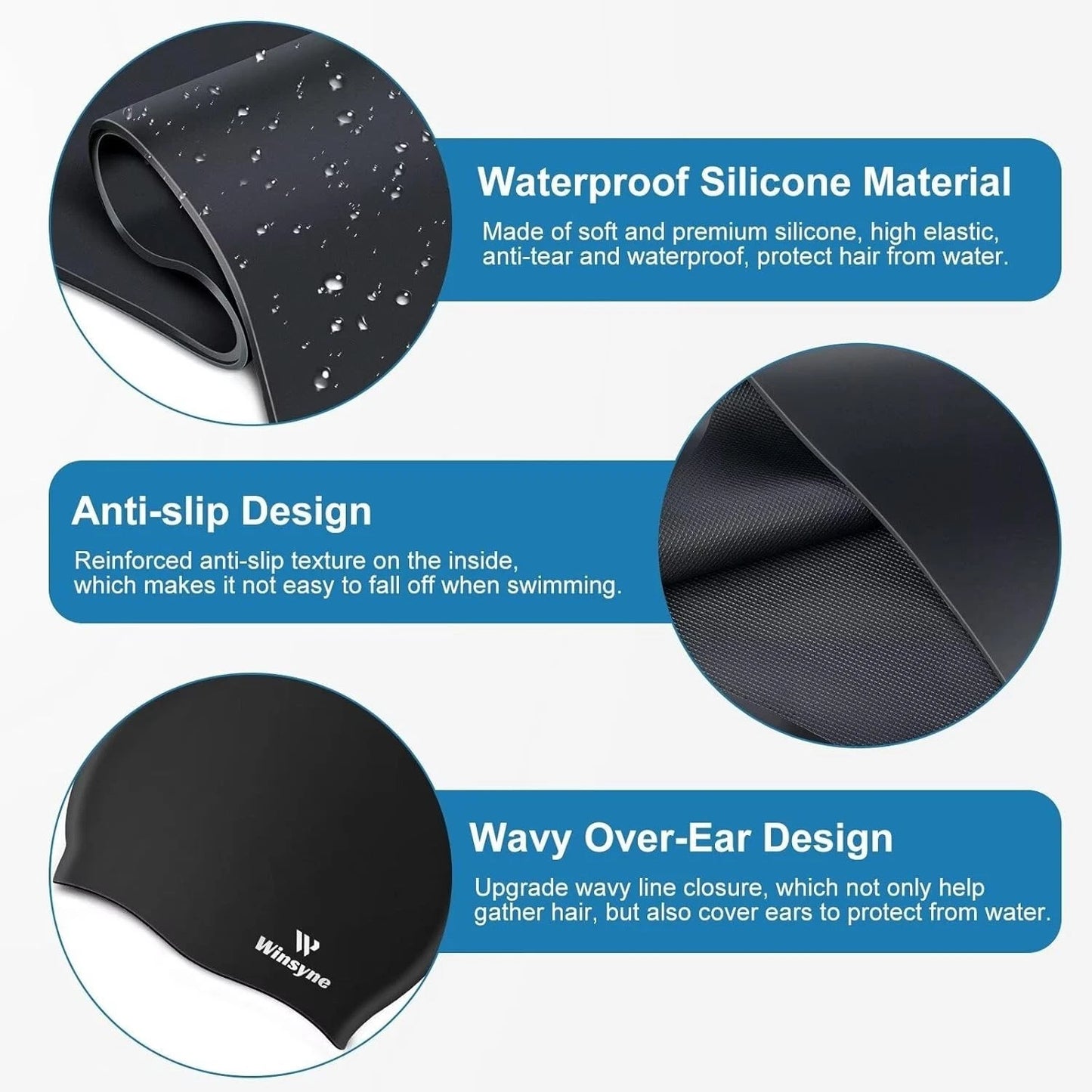 Pool training swim cap improving performance in water