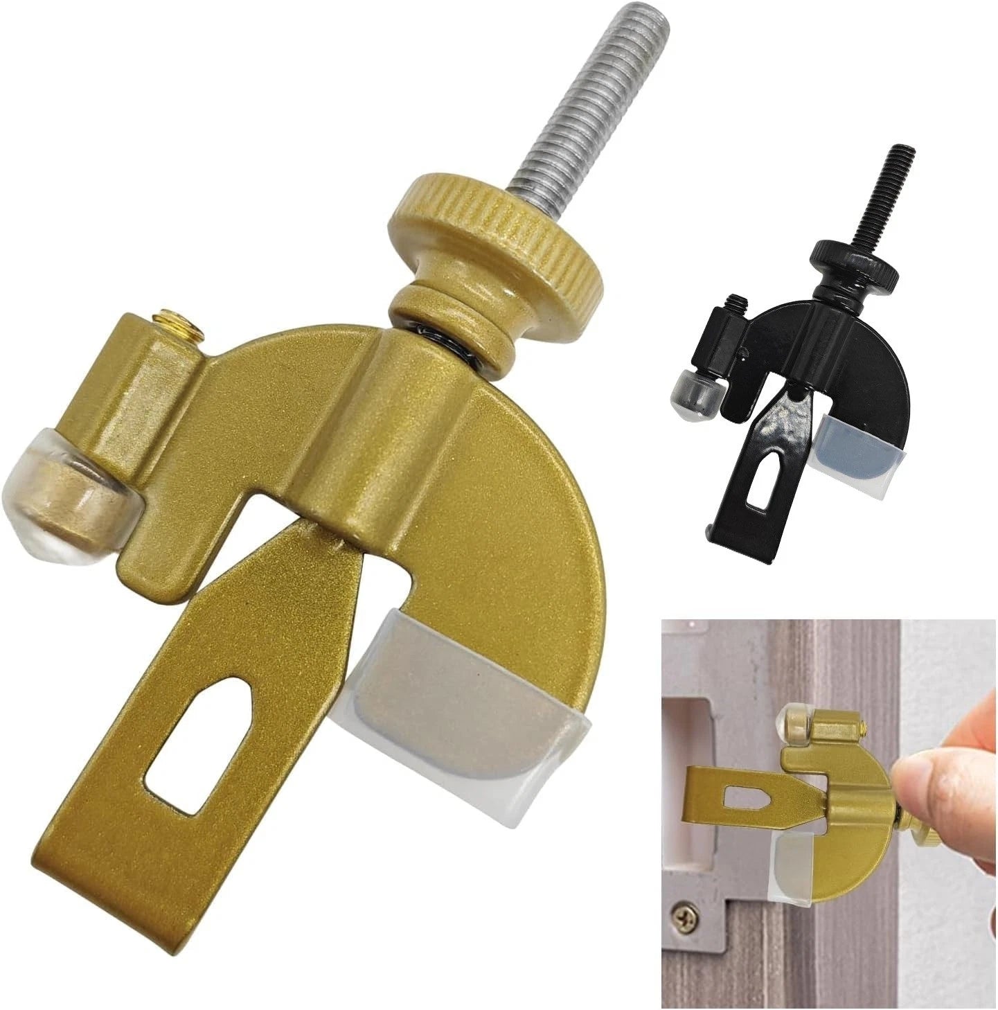 Portable door lock security tool for travel and home safety