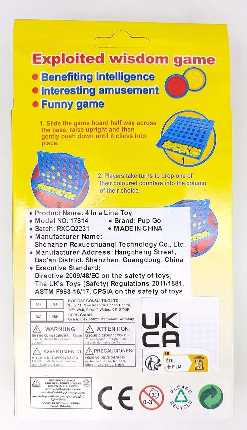 Portable family board game for fun entertainment at home or travel
