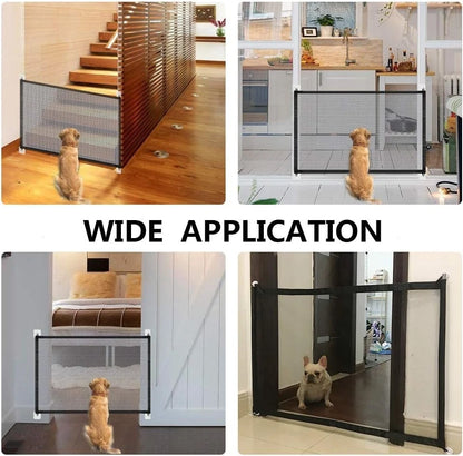 Portable pet gate used for secure home safety setup