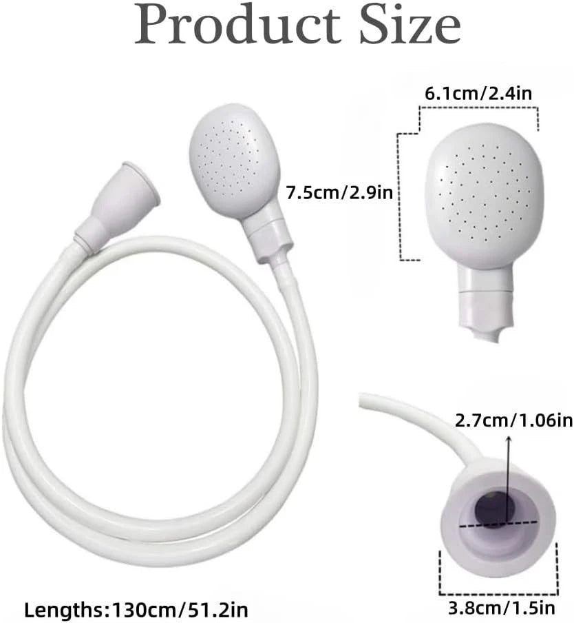 Portable pet wash spray attachment for easy bathing pets