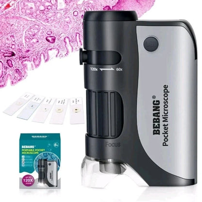 Portable science toy microscope used in school education